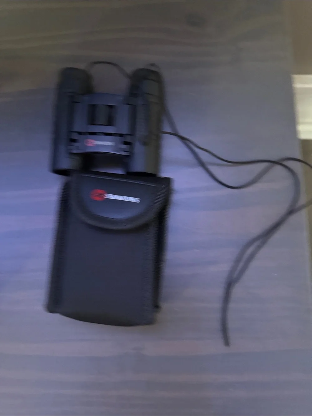 Simons Black Compact Binoculars with Neck Strap